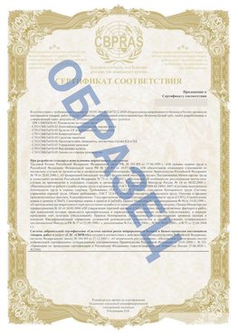 Образец Приложение к СТО 01.064.00220722.2-2020 Сертолово Сертификат СТО 01.064.00220722.2-2020 